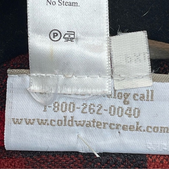 Coldwater Creek Button Up 100% Wool Shacket S XL P Shirt Jacket Buffalo Plaid - Picture 4 of 13
